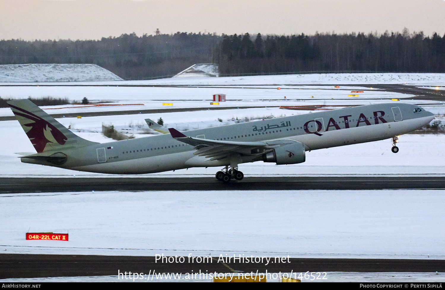 Aircraft Photo of A7-AEE | Airbus A330-302 | Qatar Airways | AirHistory.net #146522