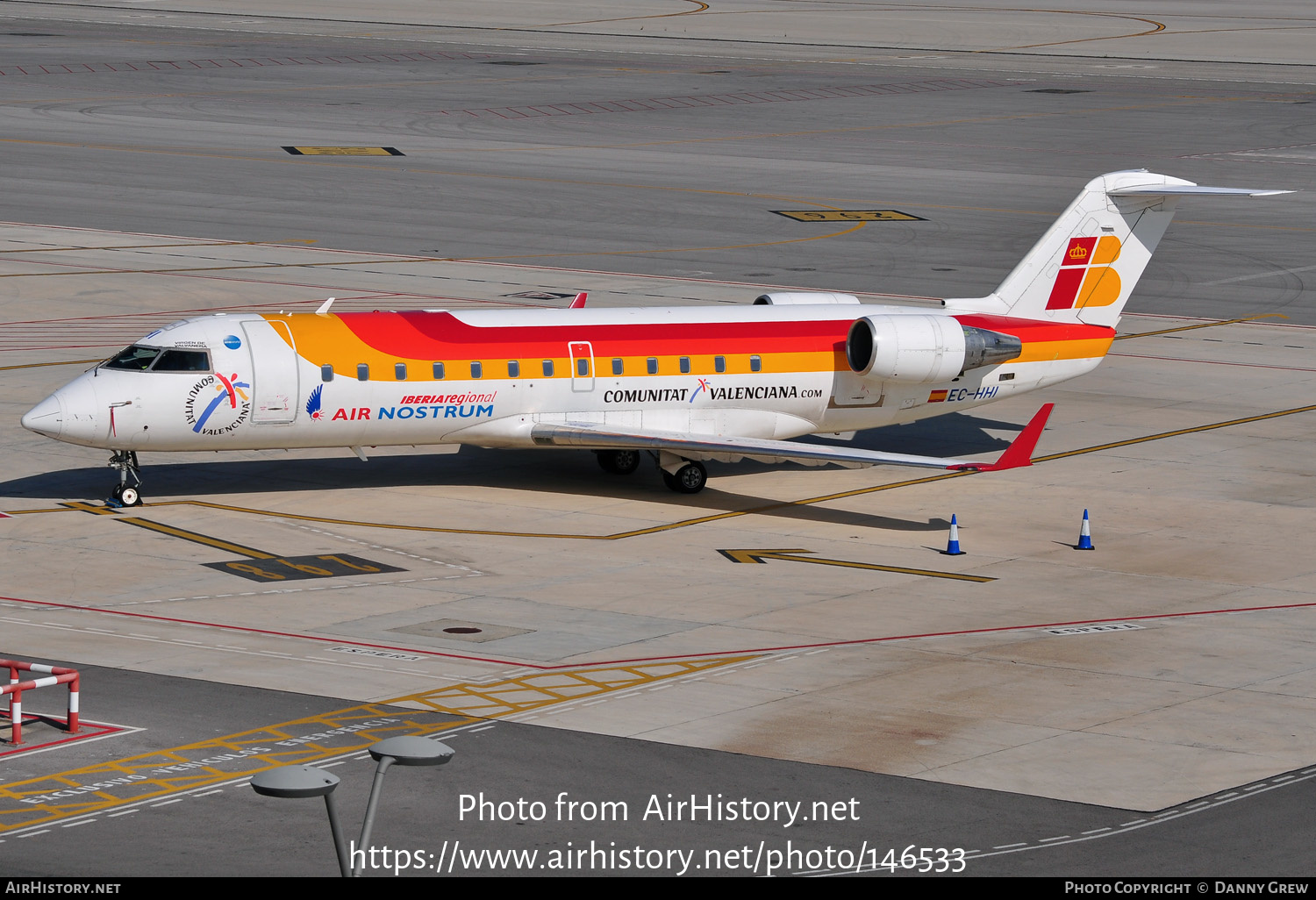 Aircraft Photo of EC-HHI | Bombardier CRJ-200ER (CL-600-2B19) | Iberia Regional | AirHistory.net #146533