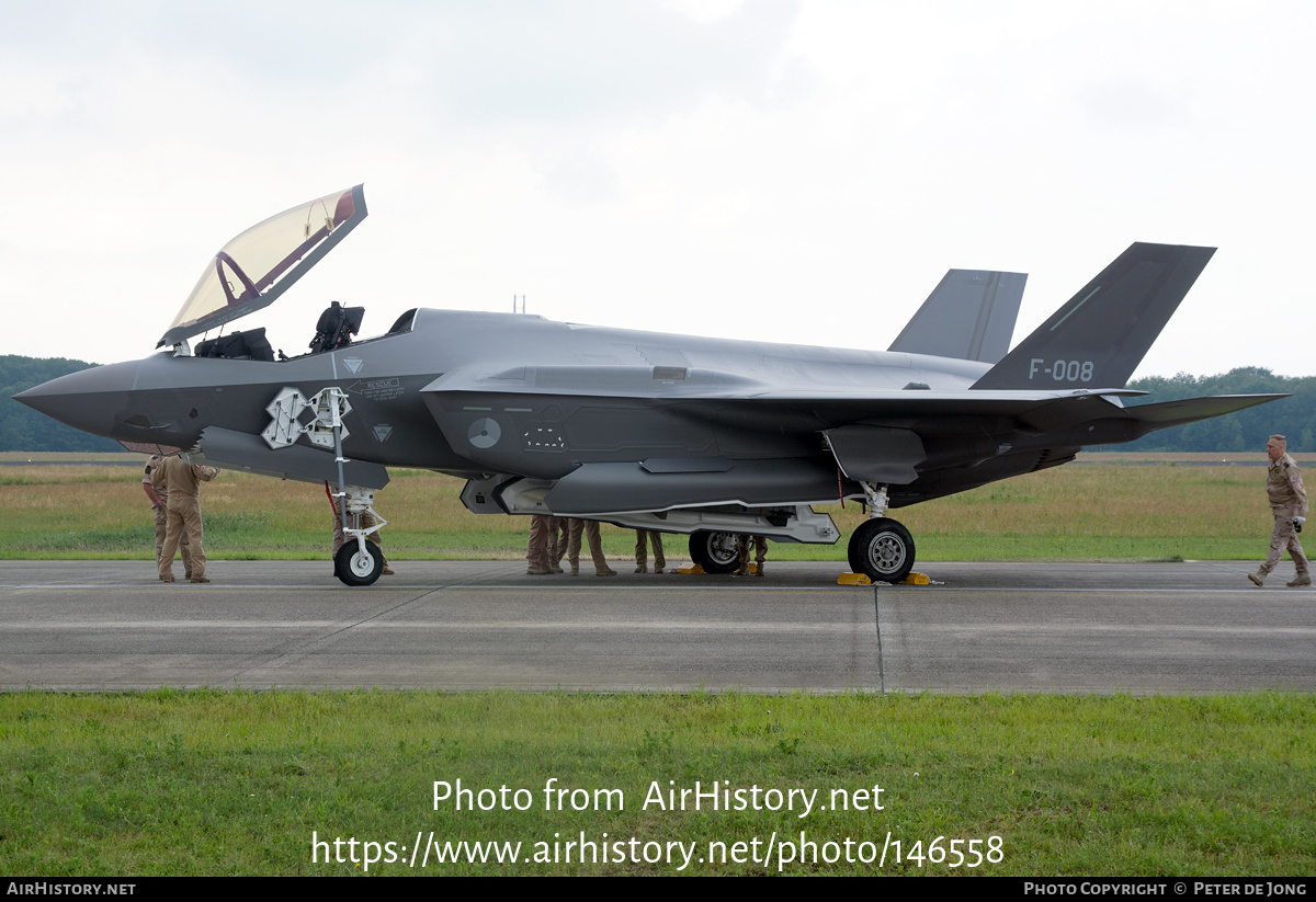 Aircraft Photo of F-008 | Lockheed Martin F-35A Lightning II | Netherlands - Air Force | AirHistory.net #146558