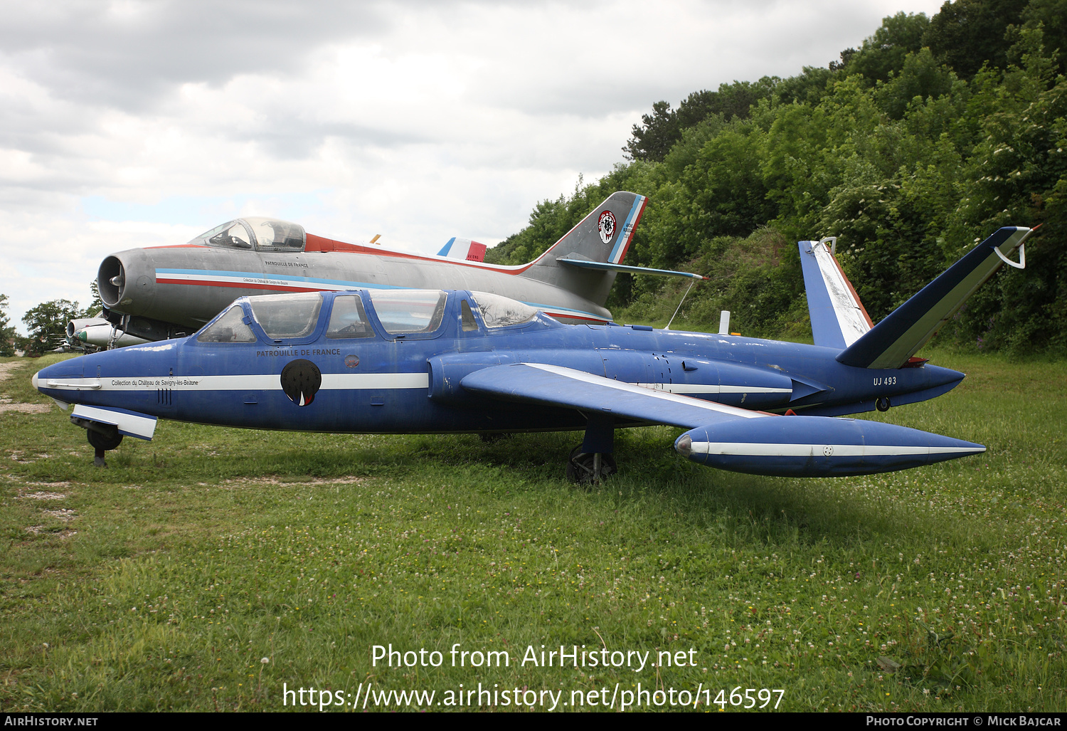 Aircraft Photo of 493 | Fouga CM-170R Magister | France - Air Force | Patrouille de France | AirHistory.net #146597