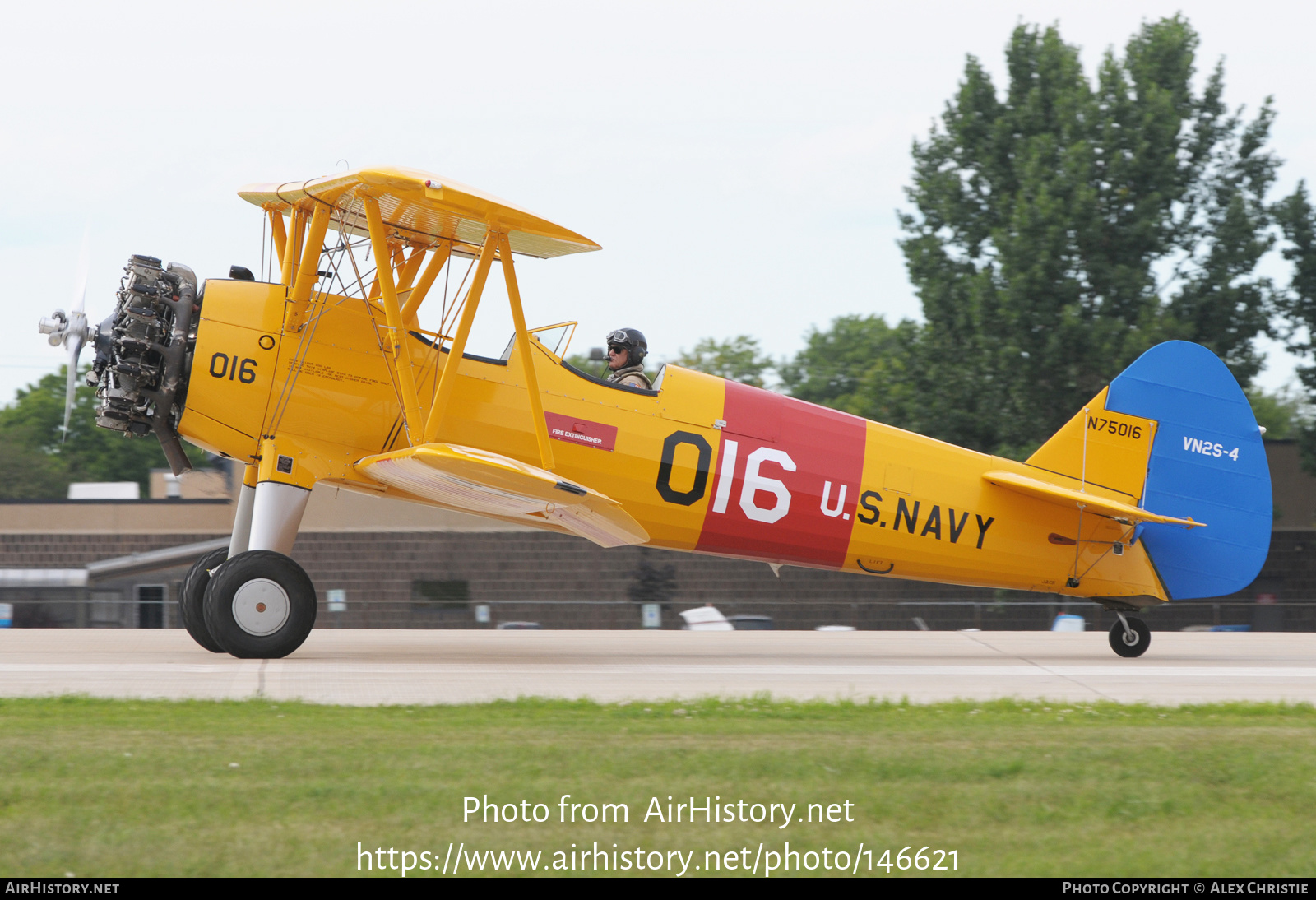 Aircraft Photo of N75016 | Boeing N2S-4/L300 Kaydet (A75N1) | USA - Navy | AirHistory.net #146621