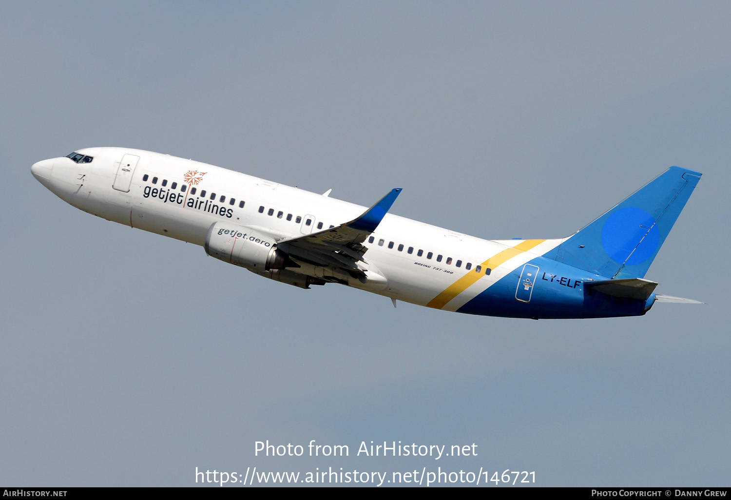 Aircraft Photo of LY-ELF | Boeing 737-36N | GetJet Airlines | AirHistory.net #146721