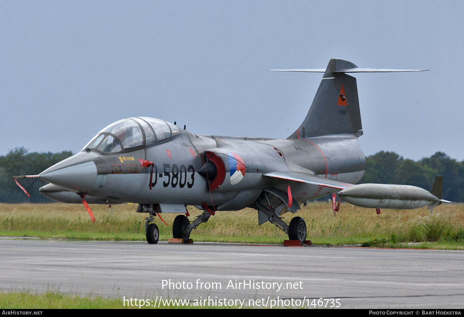 Aircraft Photo of D-5803 | Lockheed TF-104G Starfighter | Netherlands - Air Force | AirHistory.net #146735