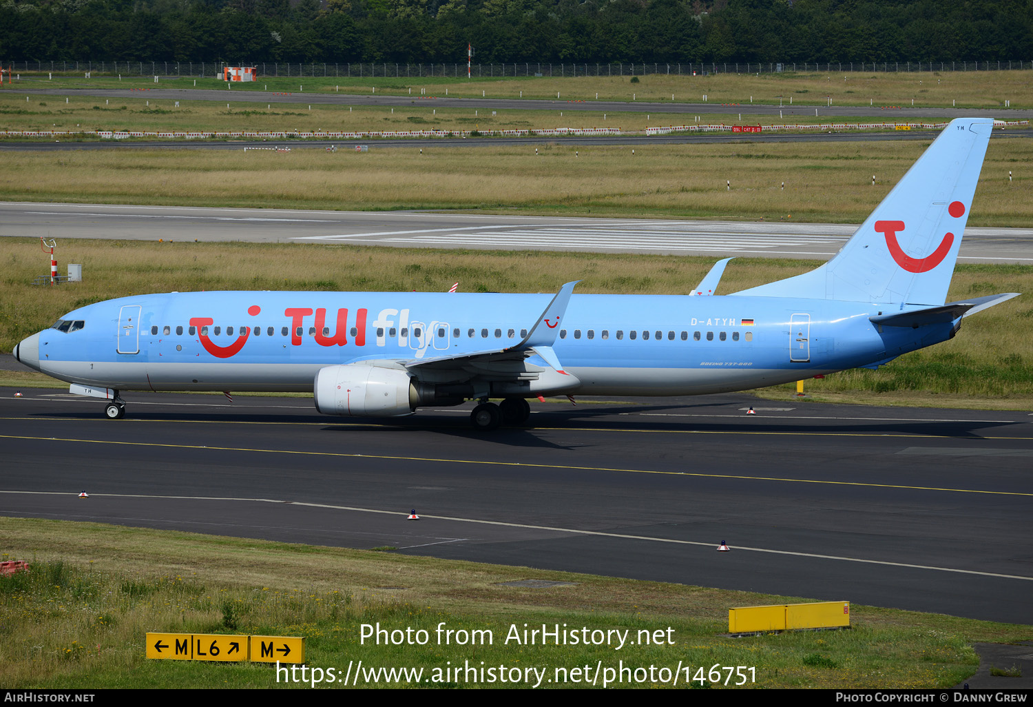 Aircraft Photo of D-ATYH | Boeing 737-8K5 | TUI | AirHistory.net #146751