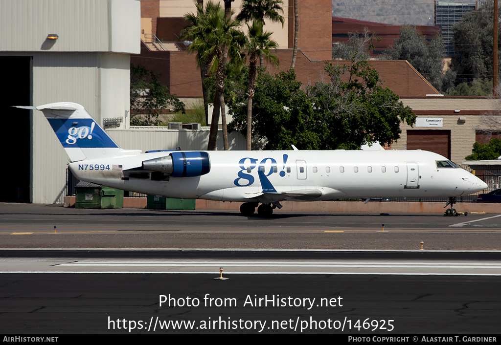 Aircraft Photo of N75994 | Bombardier CRJ-200ER (CL-600-2B19) | Go! | AirHistory.net #146925