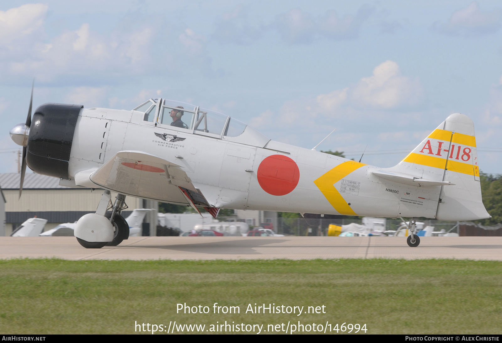 Aircraft Photo of N9820C | North American SNJ-6 Texan | Commemorative Air Force | Japan - Navy | AirHistory.net #146994