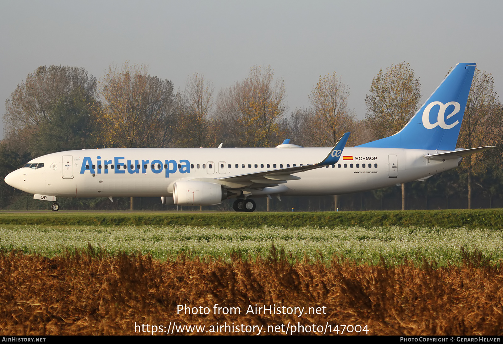 Aircraft Photo of EC-MQP | Boeing 737-800 | Air Europa | AirHistory.net #147004