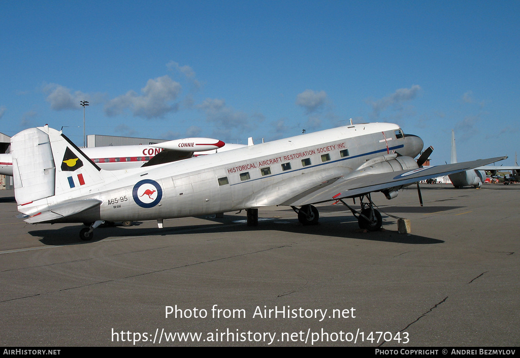 Aircraft Photo of VH-EAE / A65-95 | Douglas C-47B Skytrain | Historical Aircraft Restoration Society - HARS | Australia - Air Force | AirHistory.net #147043