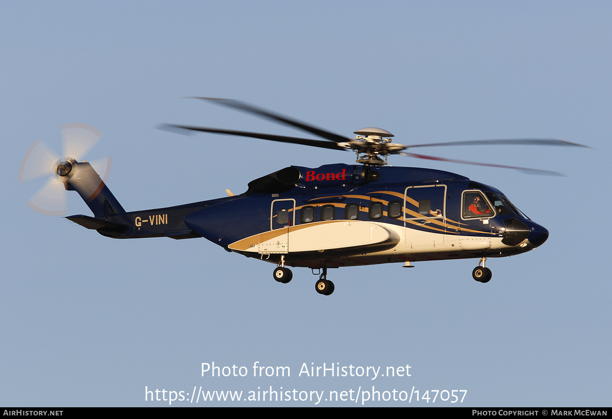 Aircraft Photo of G-VINI | Sikorsky S-92A | Bond Offshore Helicopters | AirHistory.net #147057