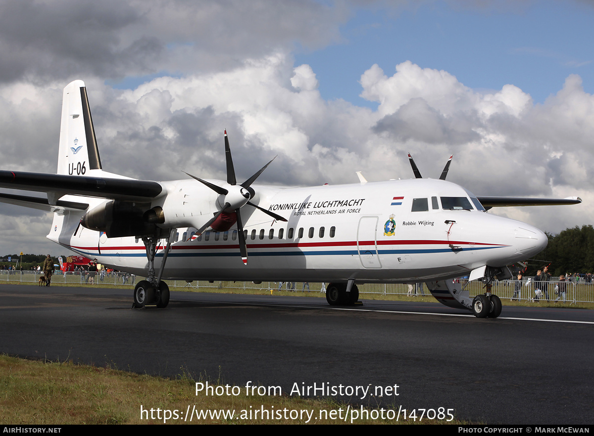 Aircraft Photo of U-06 | Fokker 50 | Netherlands - Air Force | AirHistory.net #147085