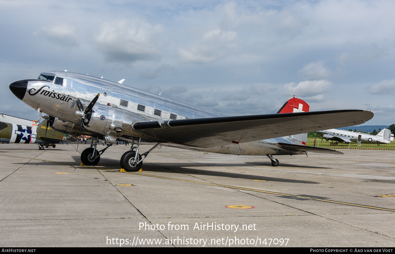 Aircraft Photo of N431HM | Douglas DC-3(C) | Swissair | AirHistory.net #147097