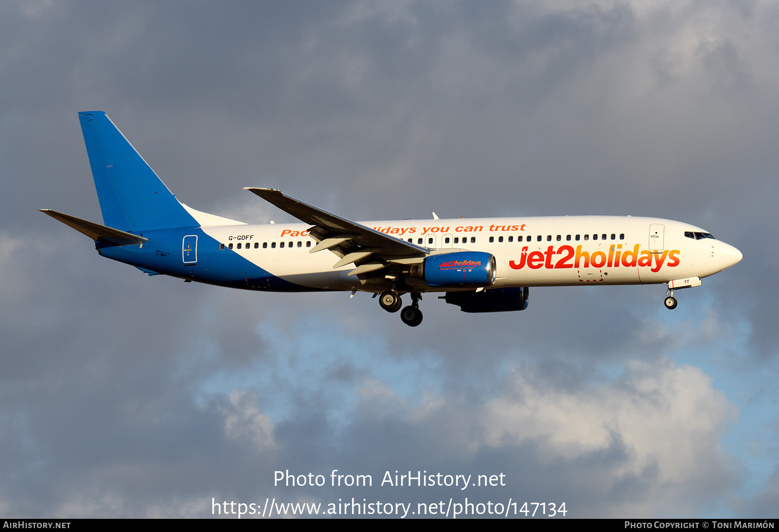 Aircraft Photo of G-GDFF | Boeing 737-85P | Jet2 Holidays | AirHistory.net #147134