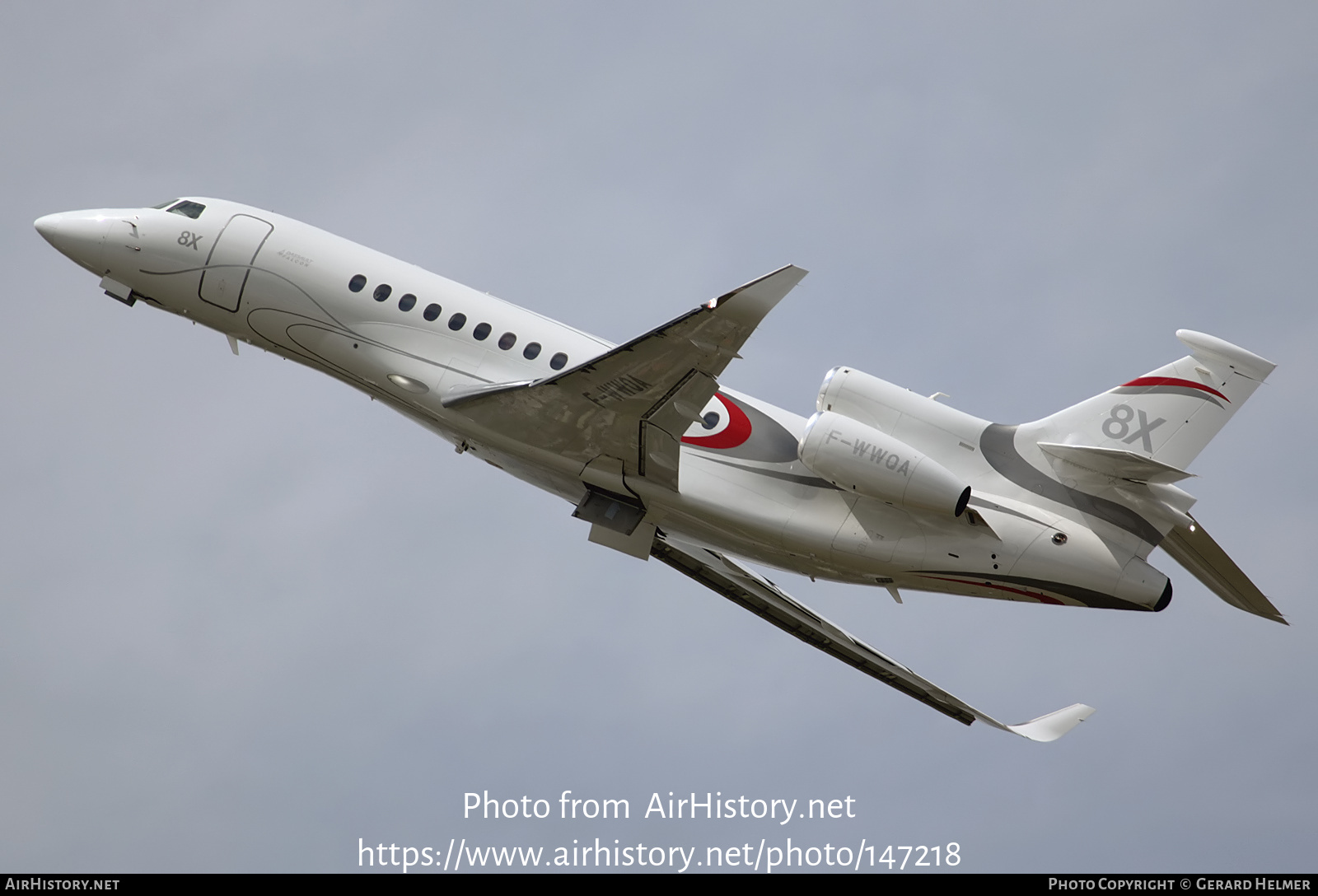 Aircraft Photo of F-WWQA | Dassault Falcon 8X | Dassault Aviation | AirHistory.net #147218