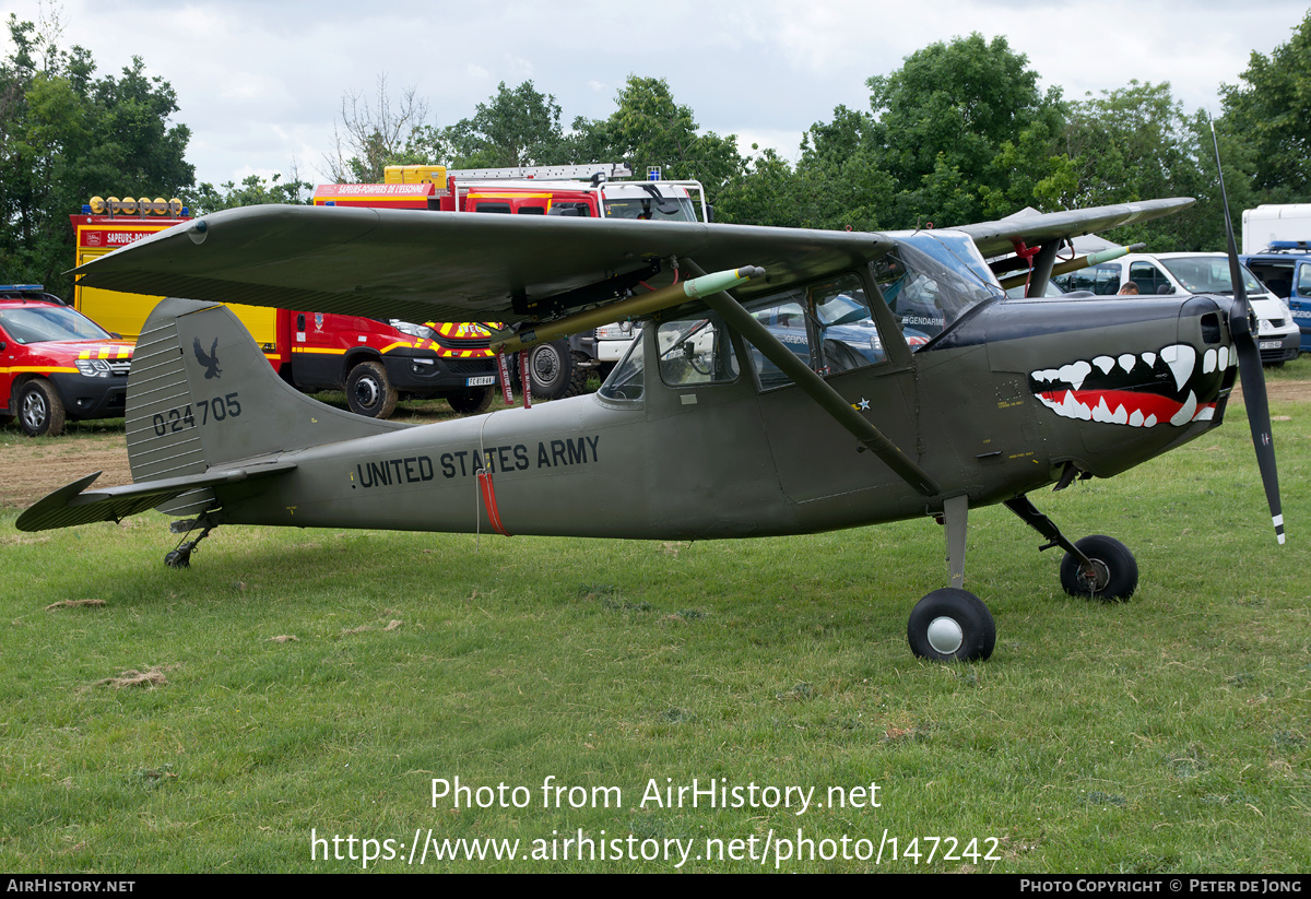 Aircraft Photo of F-AYPF / 0-24705 | Cessna O-1E Bird Dog | USA - Army | AirHistory.net #147242