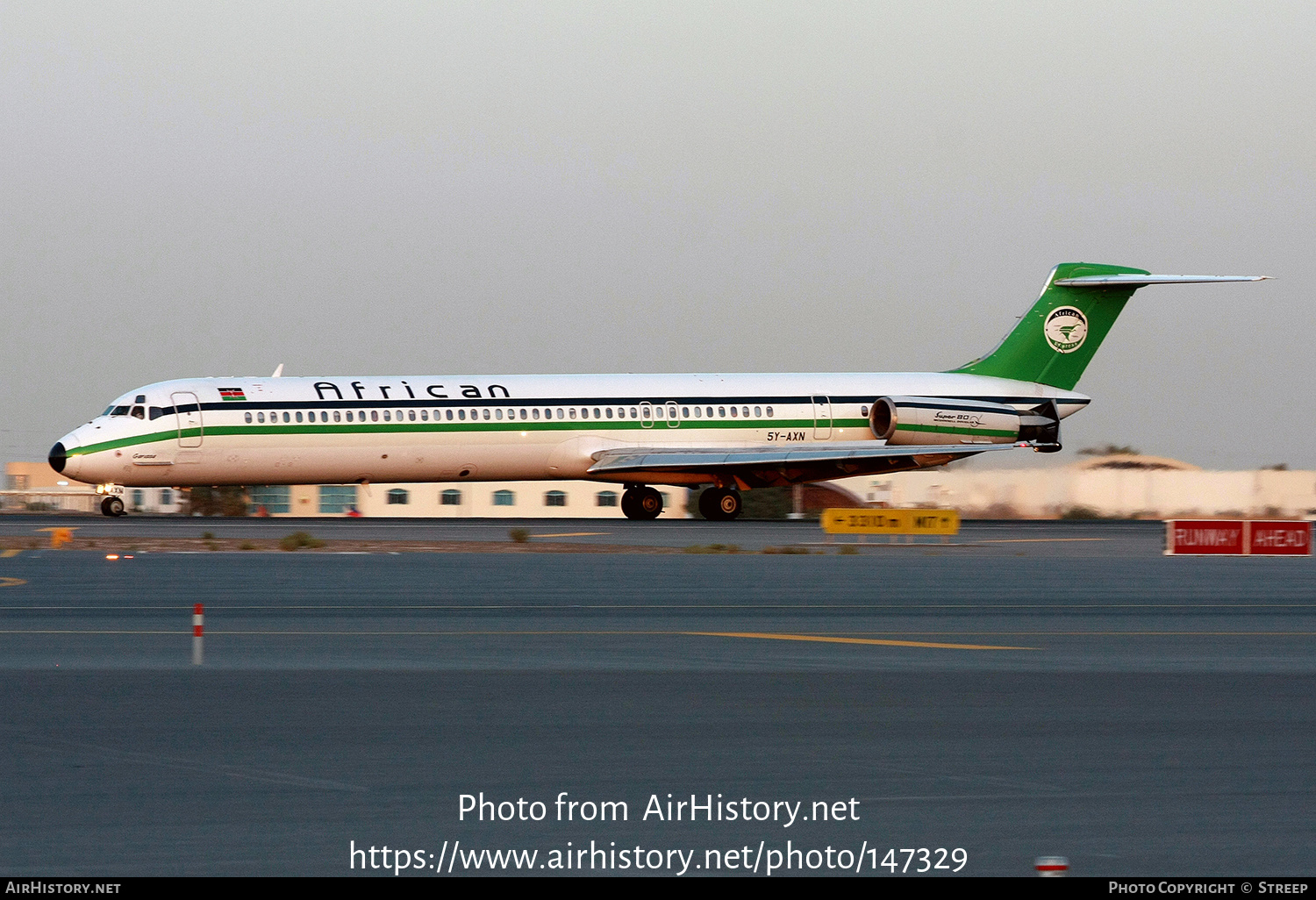 Aircraft Photo of 5Y-AXN | McDonnell Douglas MD-82 (DC-9-82) | African Express Airways | AirHistory.net #147329