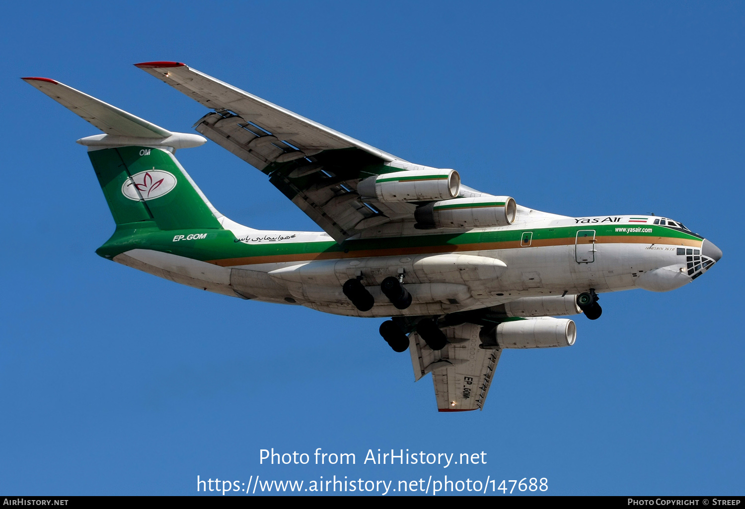 Aircraft Photo of EP-GOM | Ilyushin Il-76TD | Yas Air | AirHistory.net #147688