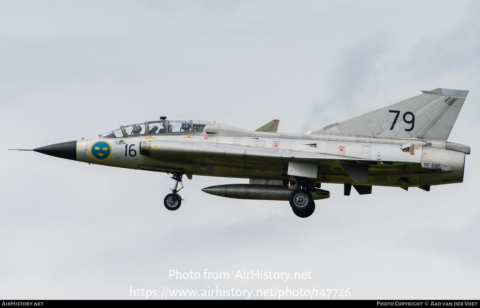 Aircraft Photo of SE-DXP / 35810 | Saab Sk 35C Draken | Sweden - Air Force | AirHistory.net #147726