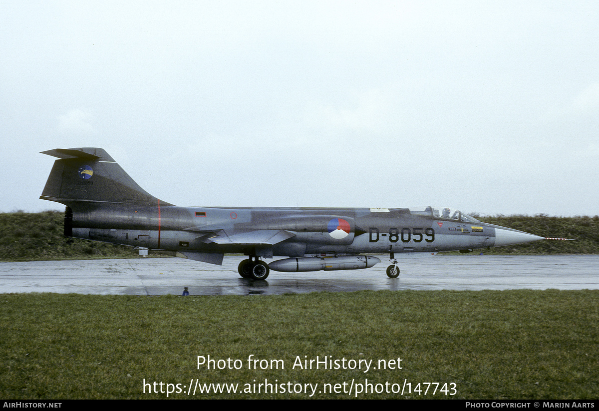 Aircraft Photo of D-8059 | Lockheed RF-104G Starfighter | Netherlands - Air Force | AirHistory.net #147743