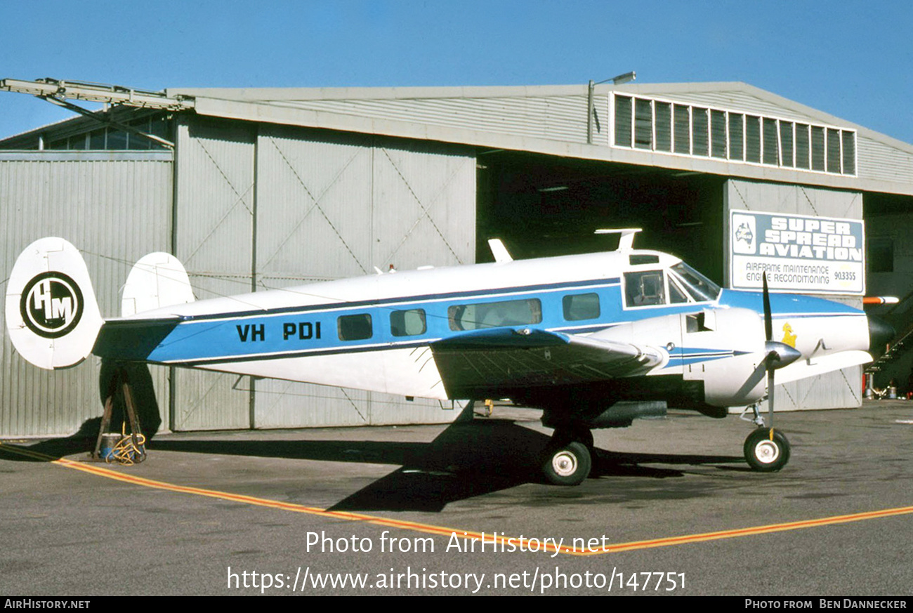 Aircraft Photo of VH-PDI | Beech H18 Tri-Gear | HeliMuster - HM | AirHistory.net #147751