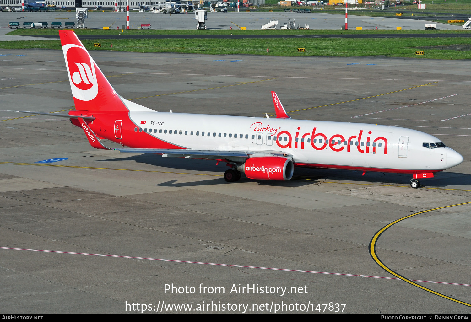 Aircraft Photo of TC-IZC | Boeing 737-86J | Air Berlin Turkey | AirHistory.net #147837