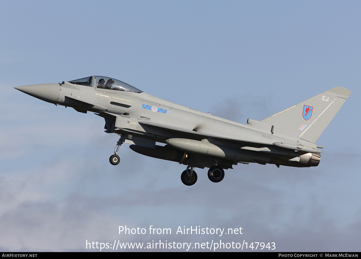 Aircraft Photo of ZK327 | Eurofighter EF-2000 Typhoon FGR4 | UK - Air Force | AirHistory.net #147943