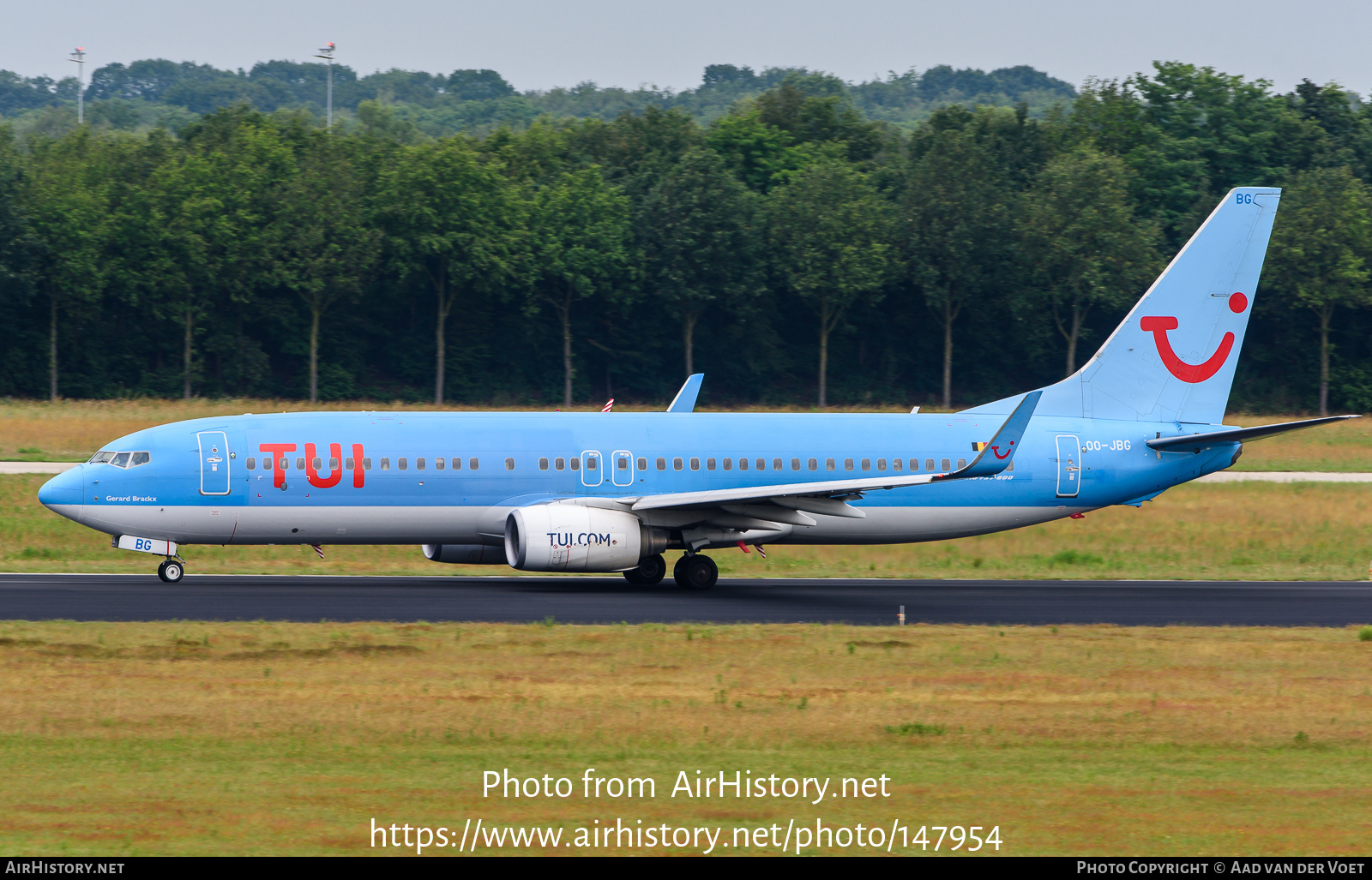 Aircraft Photo of OO-JBG | Boeing 737-8K5 | TUI | AirHistory.net #147954