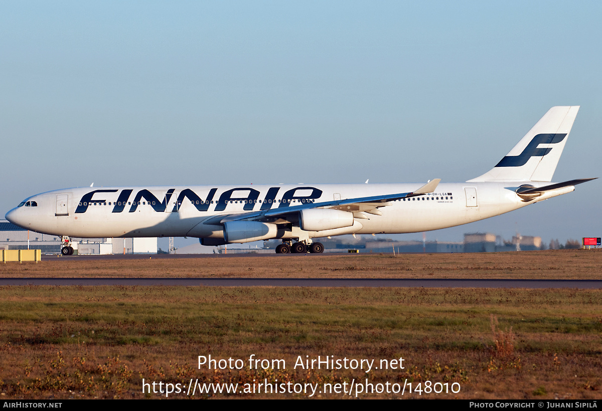 Aircraft Photo of OH-LQA | Airbus A340-311 | Finnair | AirHistory.net #148010