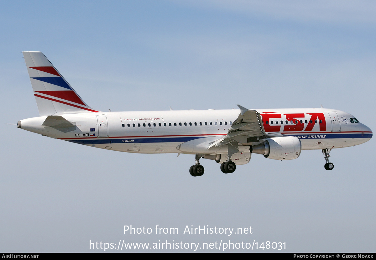 Aircraft Photo of OK-MEI | Airbus A320-214 | ČSA - Czech Airlines | AirHistory.net #148031