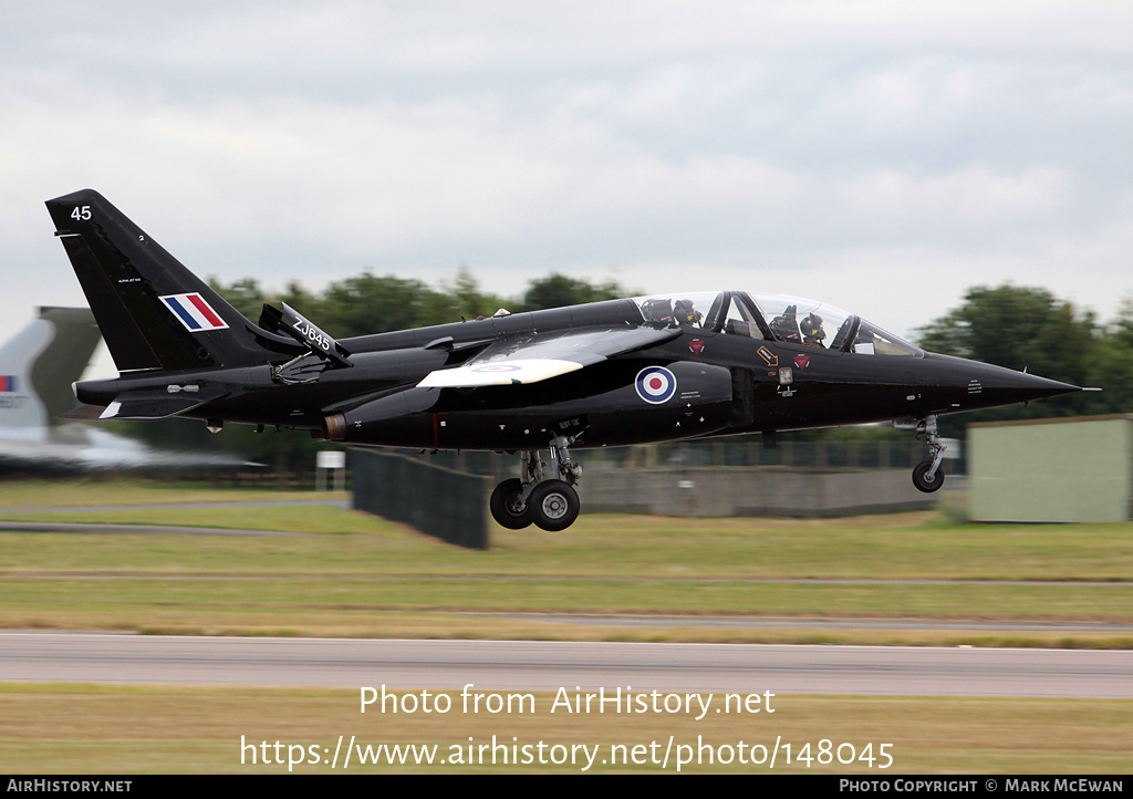 Aircraft Photo of ZJ645 | Dassault-Dornier Alpha Jet A | UK - Air Force | AirHistory.net #148045