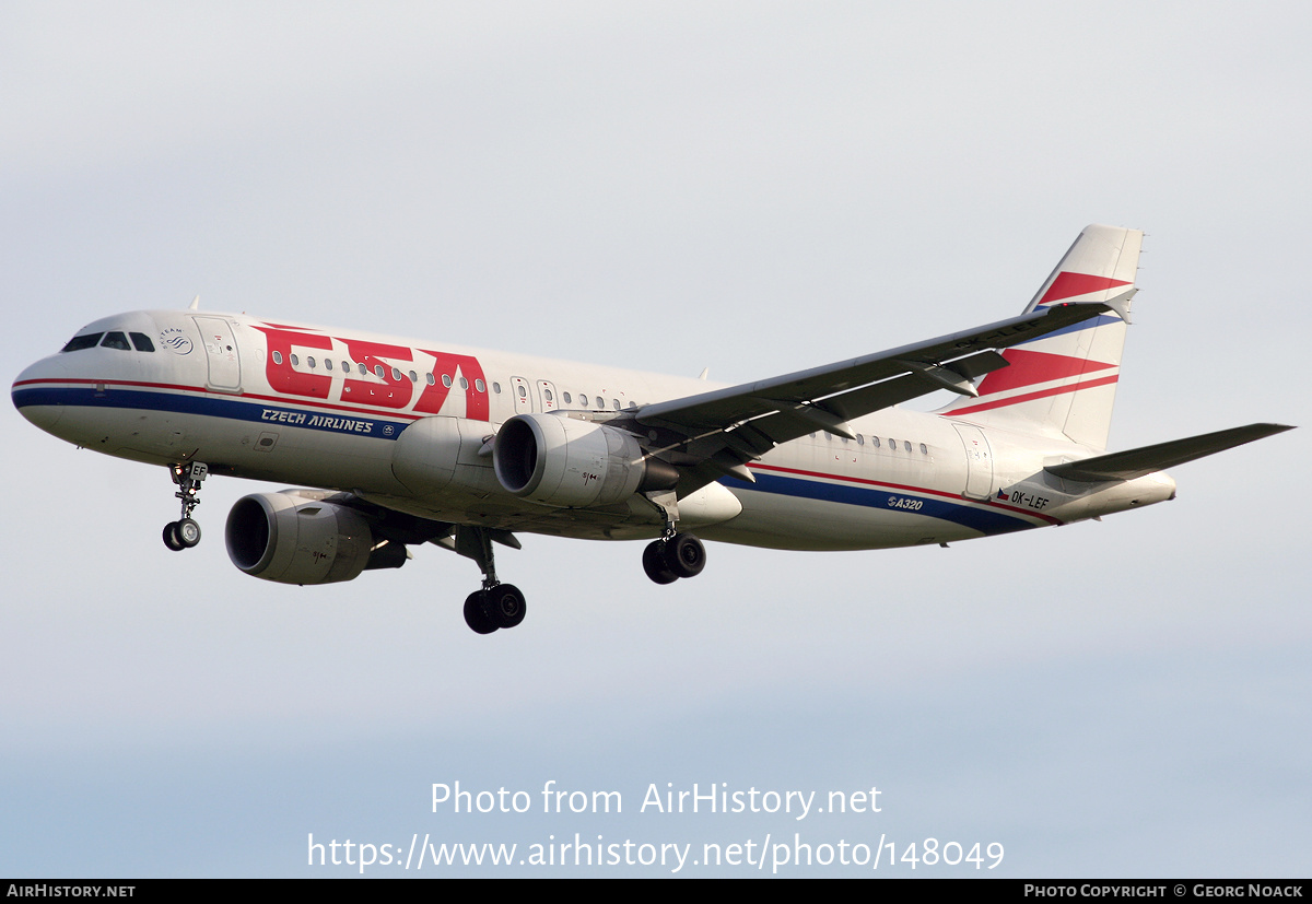 Aircraft Photo of OK-LEF | Airbus A320-214 | ČSA - Czech Airlines | AirHistory.net #148049