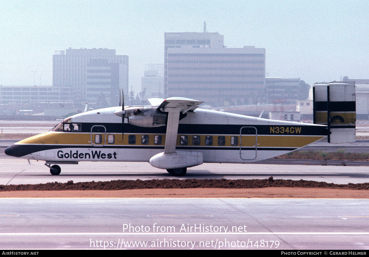 Aircraft Photo of N334GW | Short 330-100 | Golden West Airlines | AirHistory.net #148179