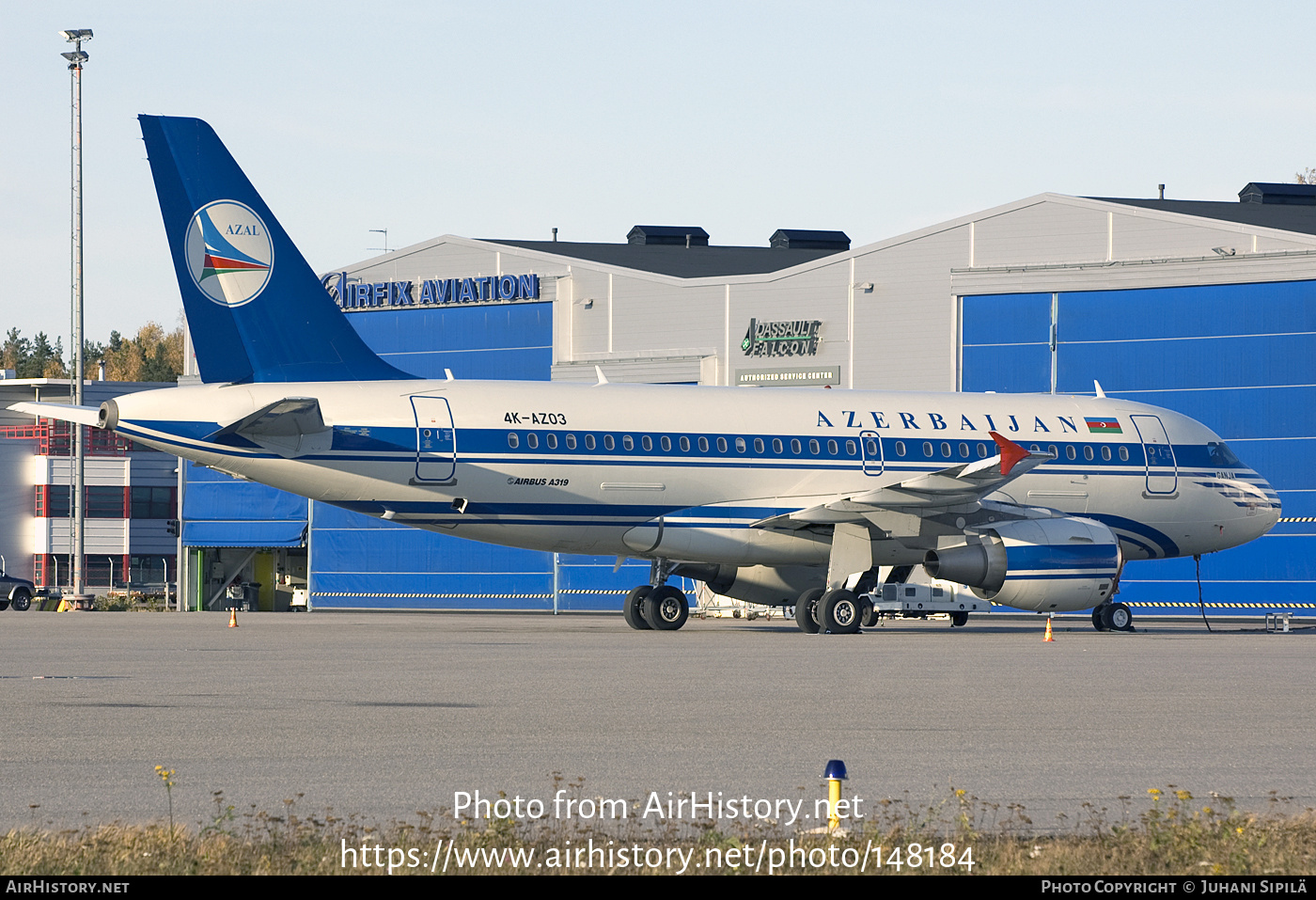 Aircraft Photo of 4K-AZ03 | Airbus A319-111 | Azerbaijan Airlines - AZAL - AHY | AirHistory.net #148184