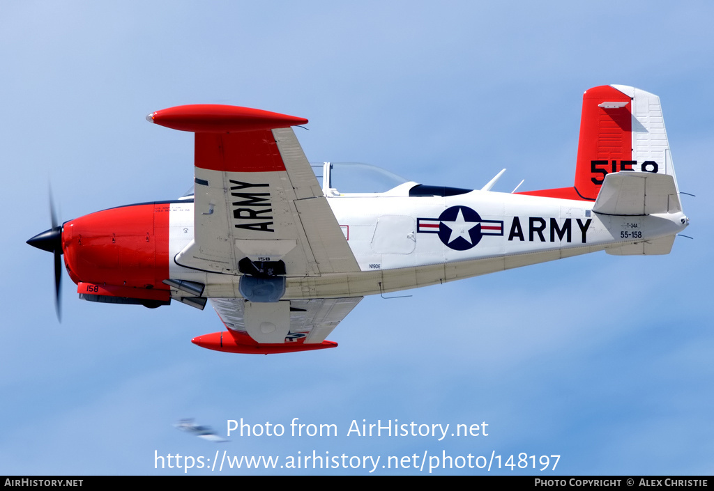 Aircraft Photo of N19DE / 55-158 | Beech T-34A Mentor | USA - Army | AirHistory.net #148197