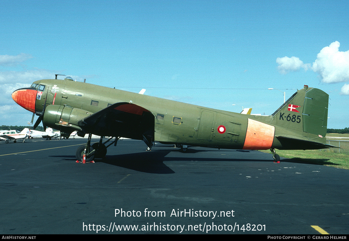 Aircraft Photo of K-685 | Douglas C-47A Skytrain | Denmark - Air Force | AirHistory.net #148201