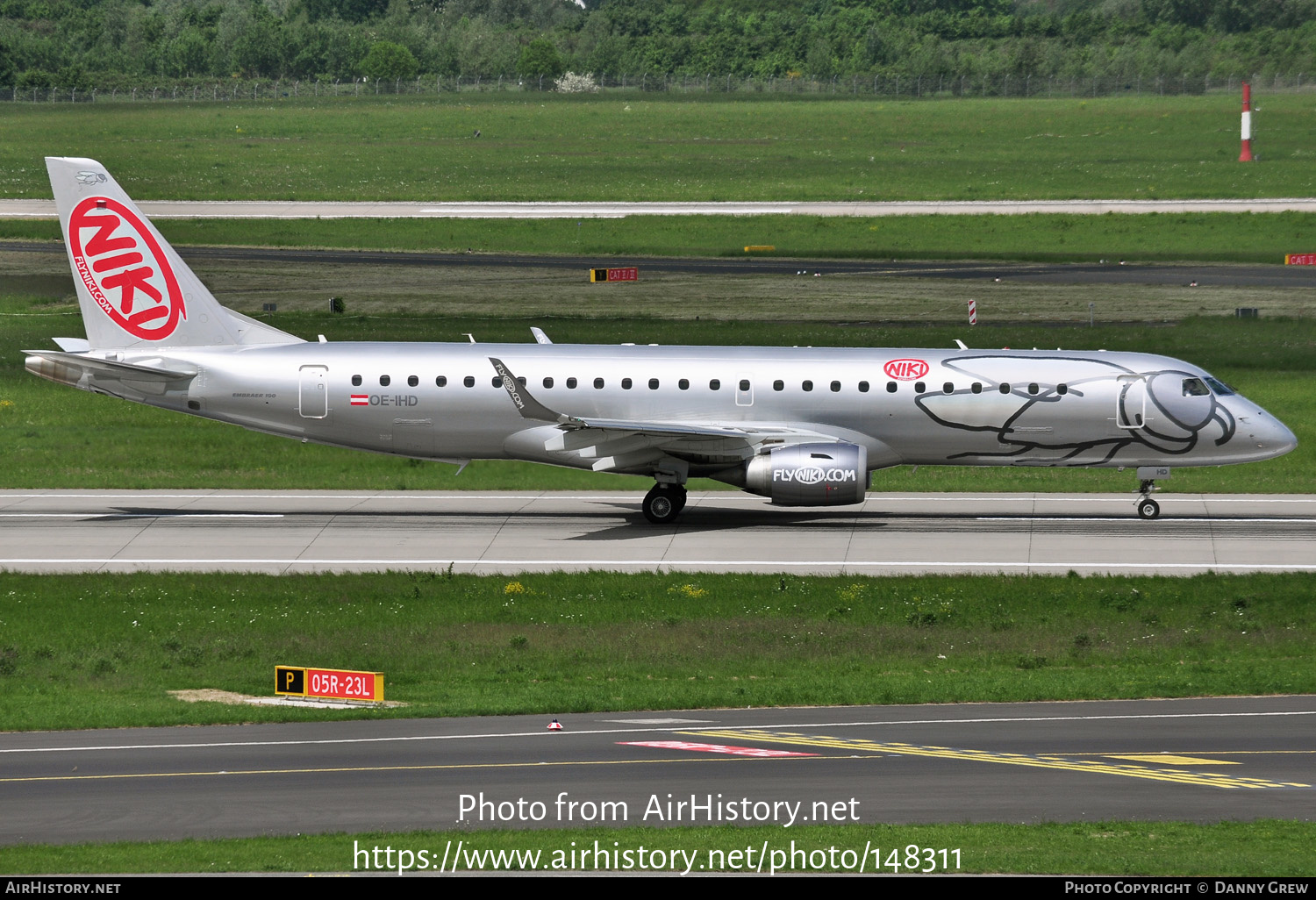 Aircraft Photo of OE-IHD | Embraer 190LR (ERJ-190-100LR) | Niki | AirHistory.net #148311