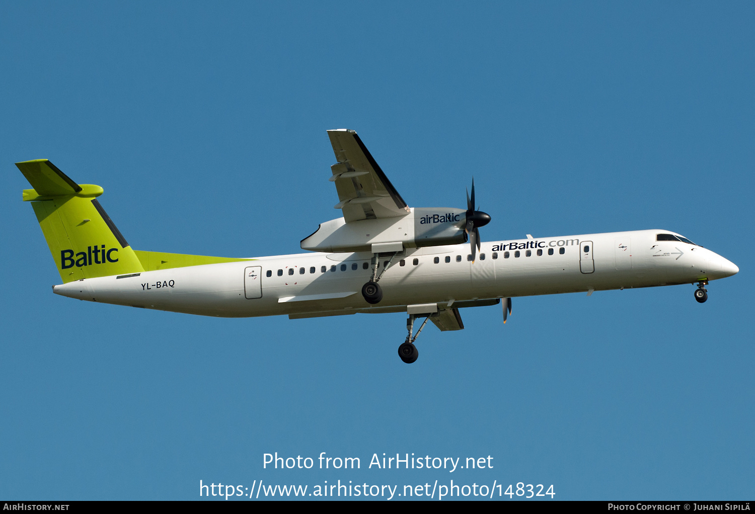 Aircraft Photo of YL-BAQ | Bombardier DHC-8-402 Dash 8 | AirBaltic | AirHistory.net #148324