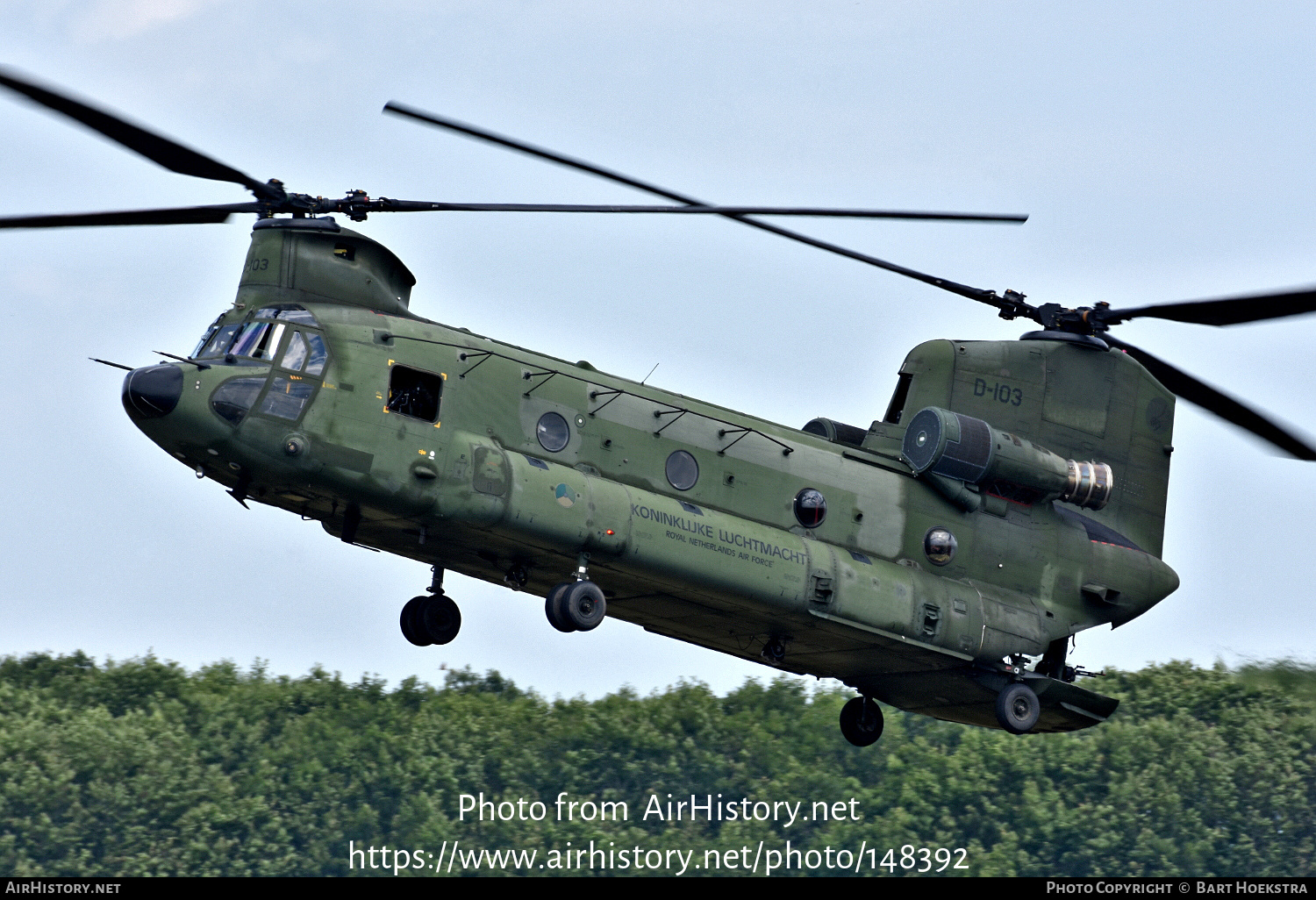 Aircraft Photo of D-103 | Boeing CH-47D Chinook (414) | Netherlands - Air Force | AirHistory.net #148392