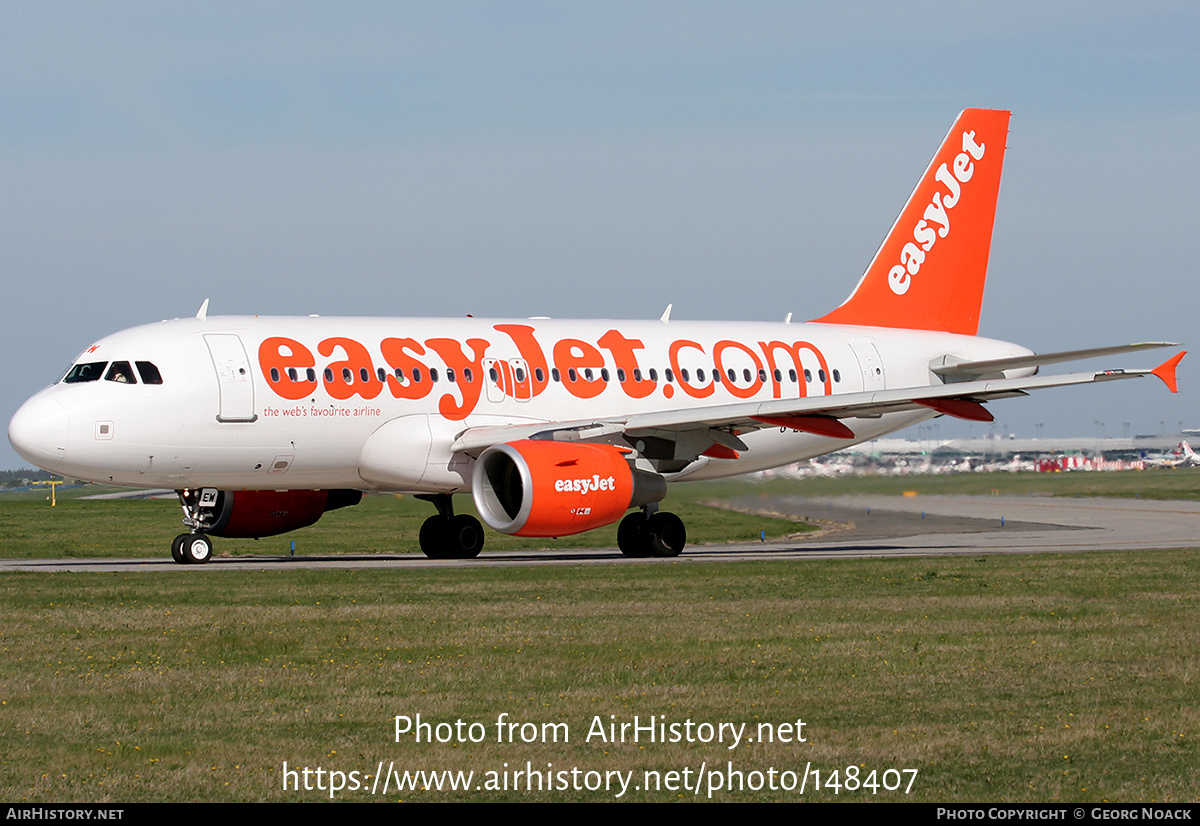 Aircraft Photo of G-EZEW | Airbus A319-111 | EasyJet | AirHistory.net #148407