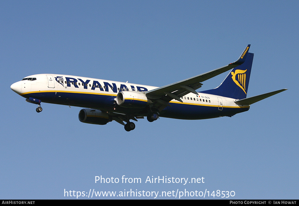 Aircraft Photo of EI-DCS | Boeing 737-8AS | Ryanair | AirHistory.net #148530