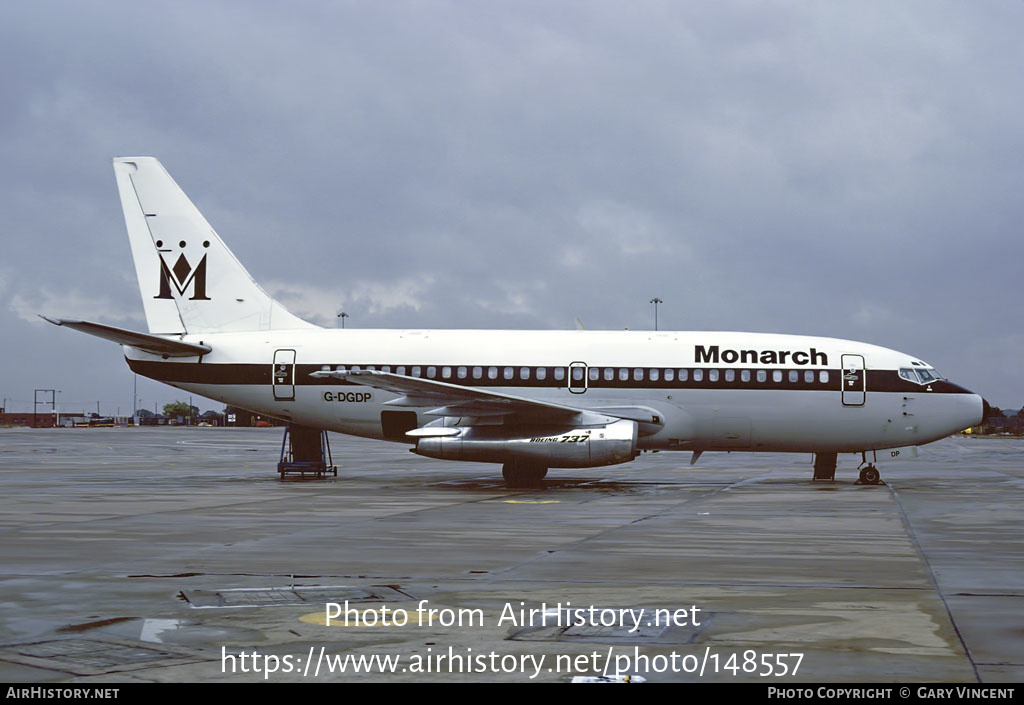 Aircraft Photo of G-DGDP | Boeing 737-2T7/Adv | Monarch Airlines | AirHistory.net #148557