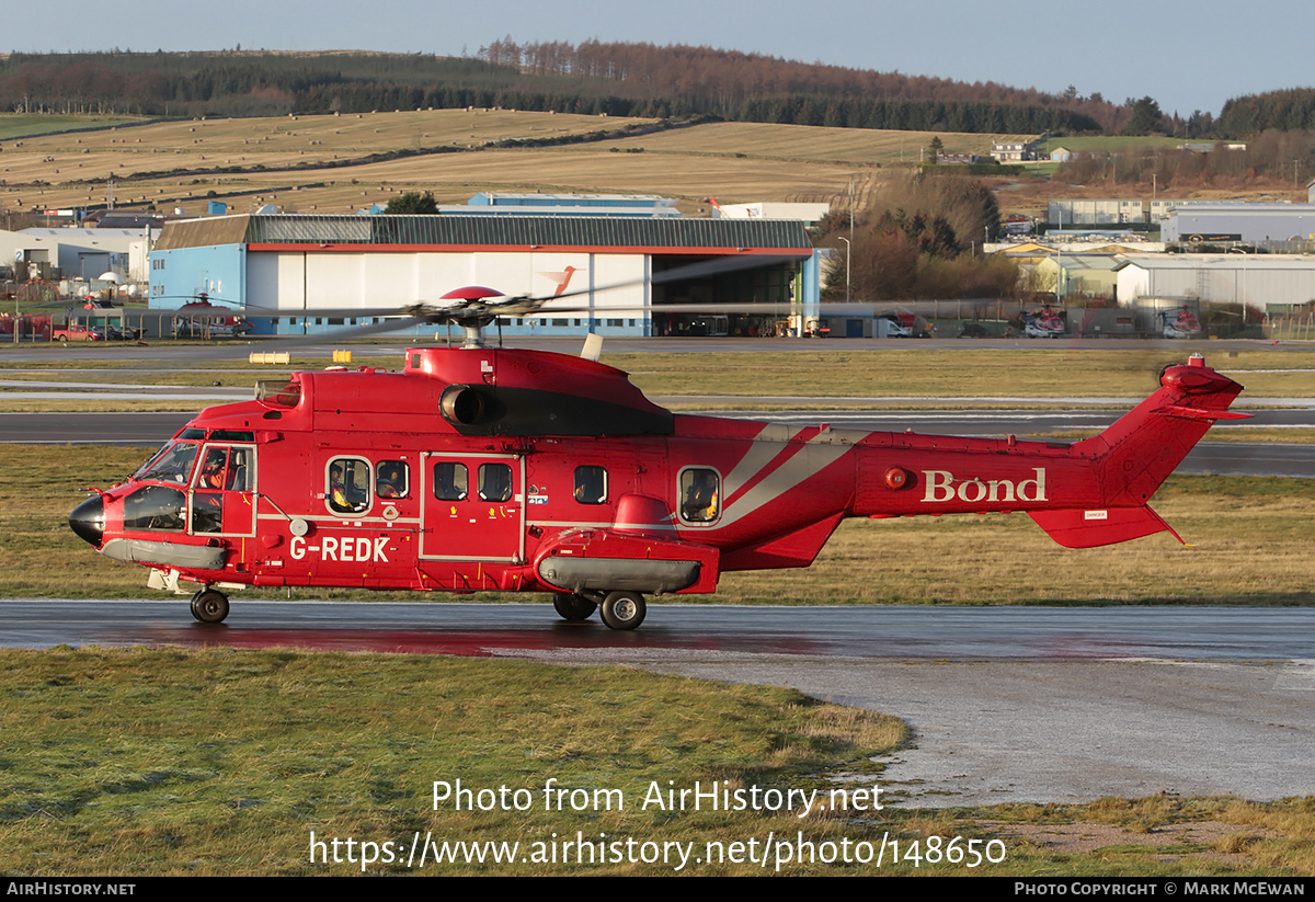 Aircraft Photo of G-REDK | Eurocopter AS-332L2 Super Puma Mk2 | Bond Offshore Helicopters | AirHistory.net #148650