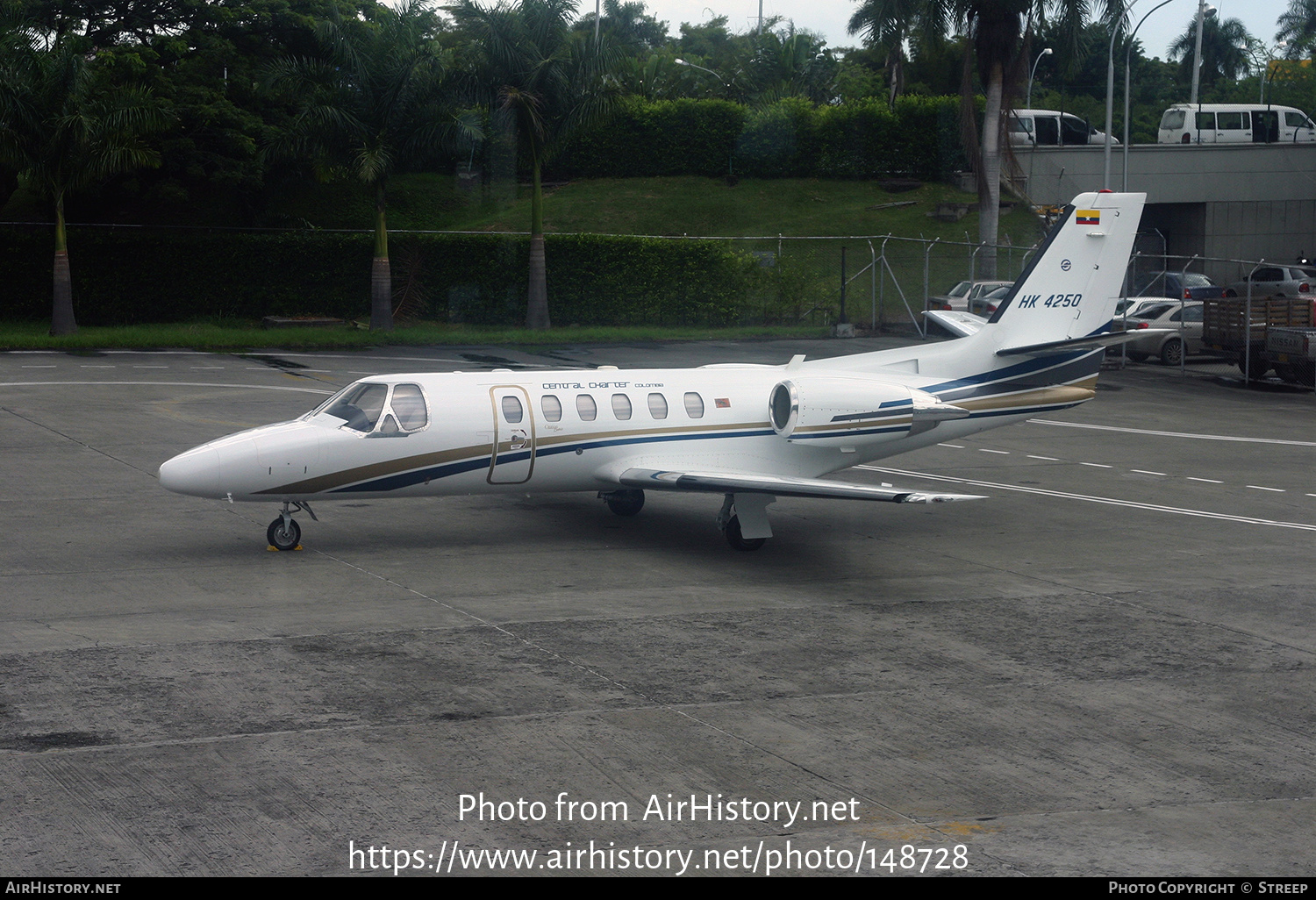 Aircraft Photo of HK-4250 | Cessna 550 Citation Bravo | Central Charter Colombia | AirHistory.net #148728