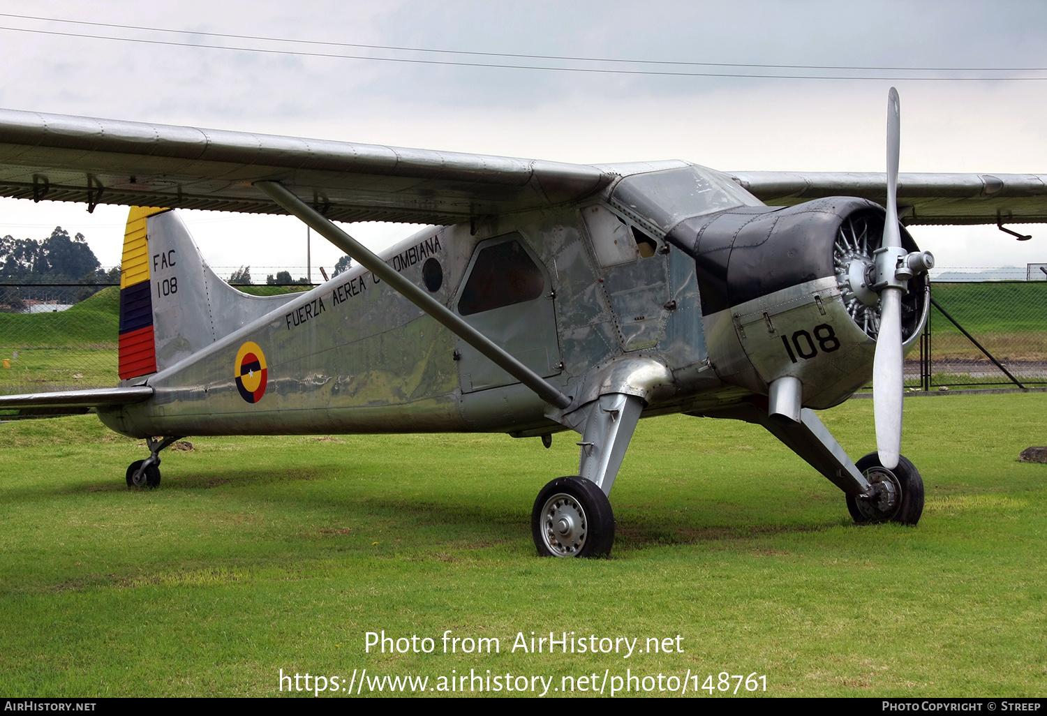 Aircraft Photo of FAC-108 | De Havilland Canada DHC-2 Beaver Mk1 | Colombia - Air Force | AirHistory.net #148761