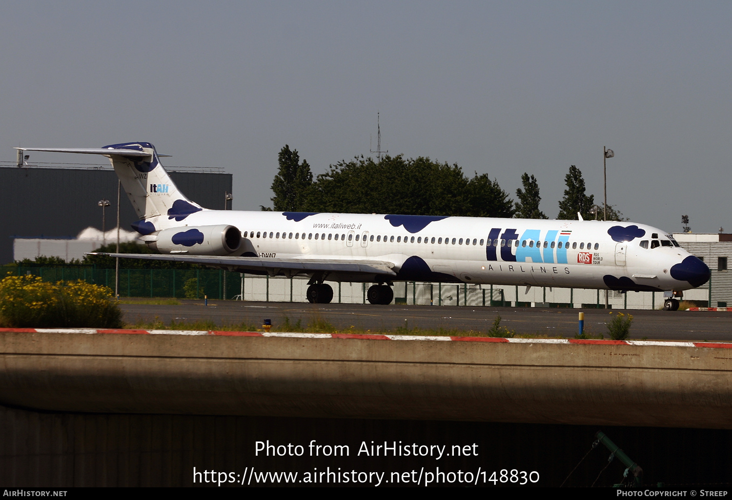 Aircraft Photo of I-DAWZ | McDonnell Douglas MD-82 (DC-9-82) | ItAli Airlines | AirHistory.net #148830