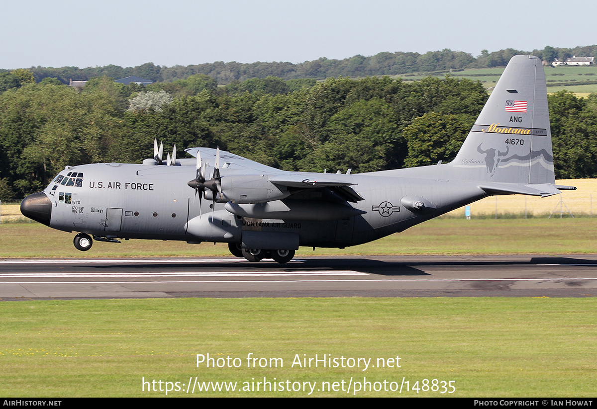 Aircraft Photo of 74-1670 / 41670 | Lockheed C-130H Hercules | USA - Air Force | AirHistory.net #148835