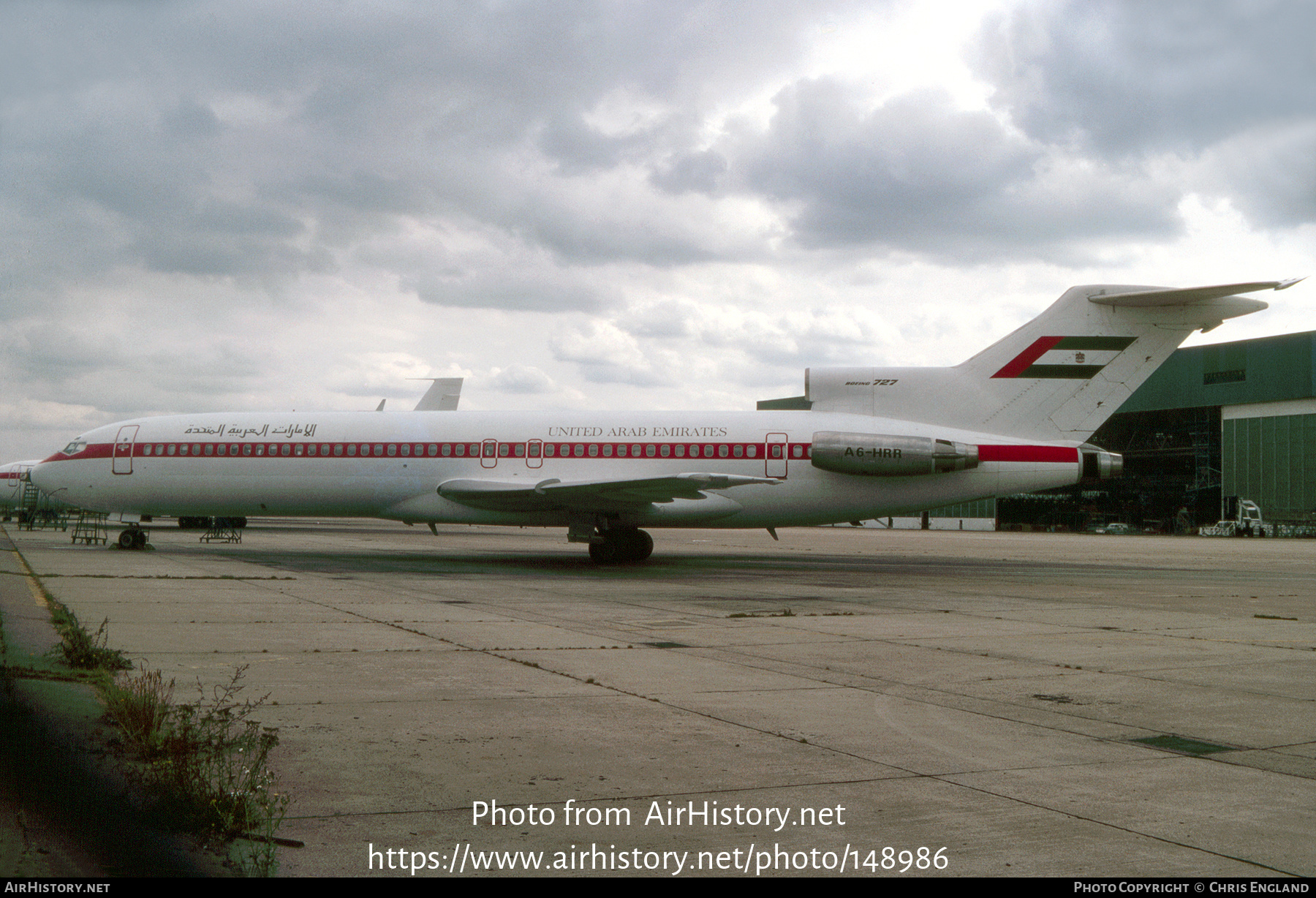 Aircraft Photo of A6-HRR | Boeing 727-2M7/Adv | United Arab Emirates Government | AirHistory.net #148986