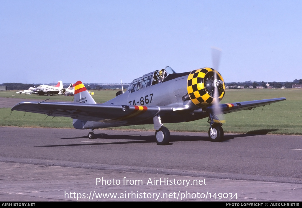 Aircraft Photo of G-ELLY | North American AT-6D Harvard III | USA - Air Force | AirHistory.net #149034