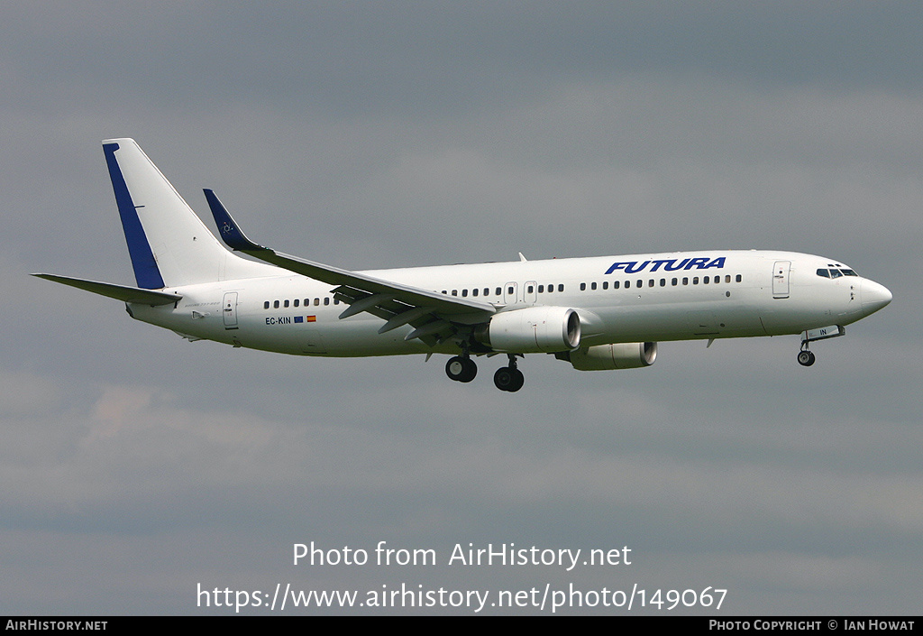 Aircraft Photo of EC-KIN | Boeing 737-86N | Futura International Airways | AirHistory.net #149067