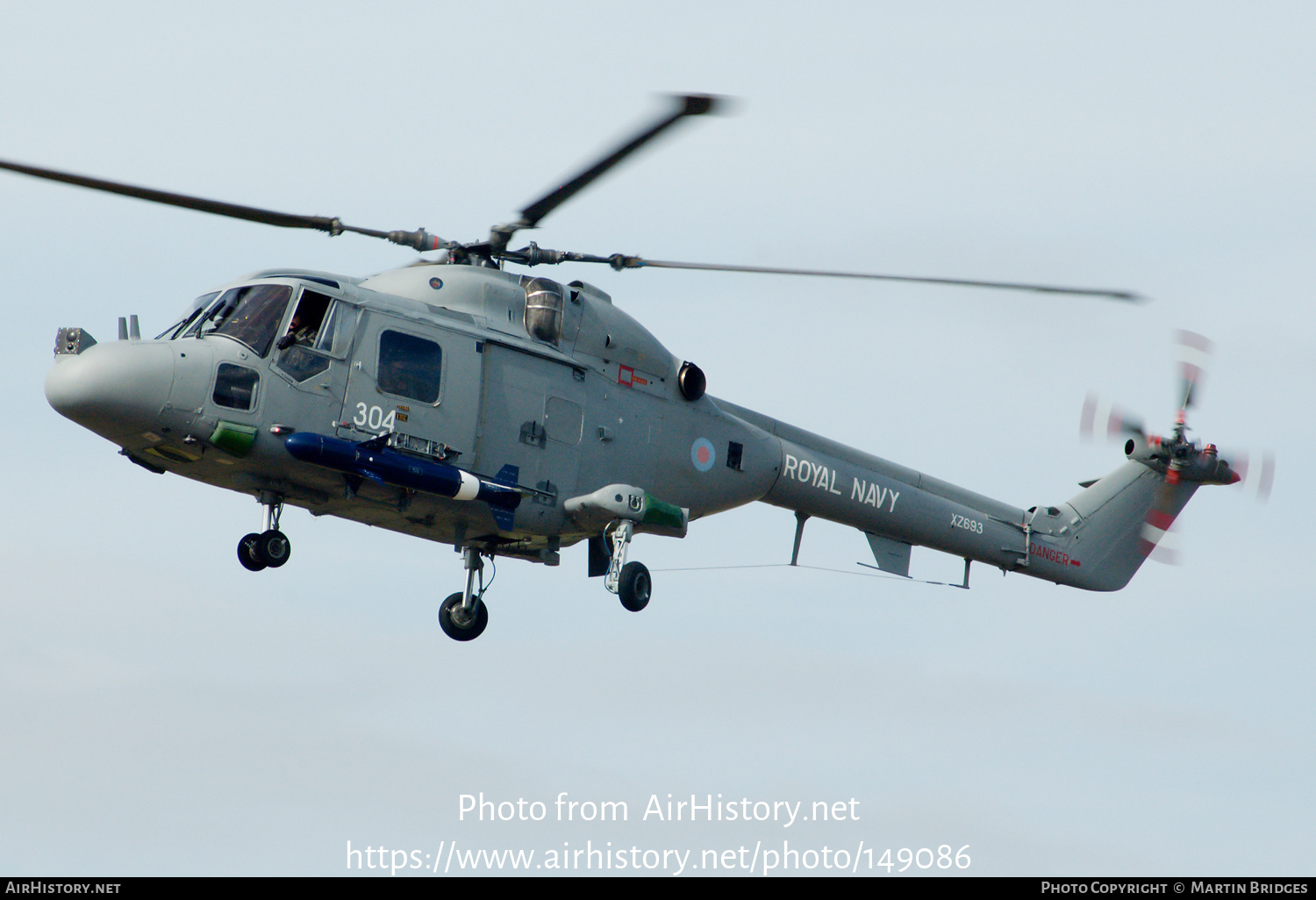 Aircraft Photo of XZ693 | Westland WG-13 Lynx HAS3S | UK - Navy | AirHistory.net #149086