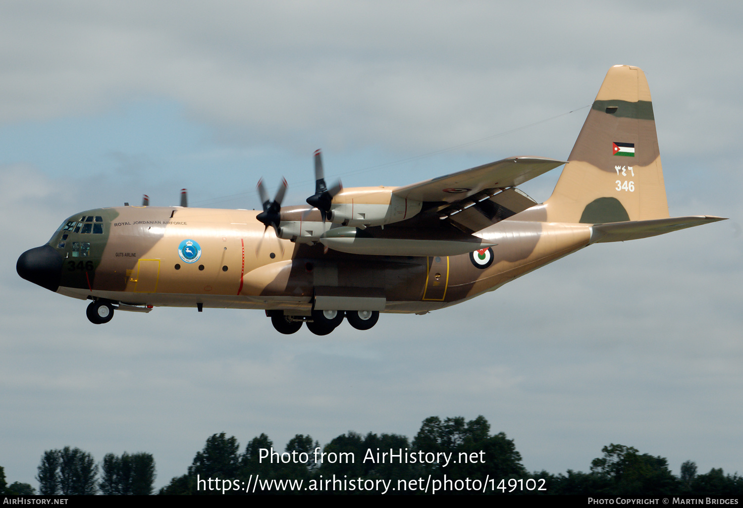 Aircraft Photo of 346 | Lockheed C-130H Hercules | Jordan - Air Force | AirHistory.net #149102